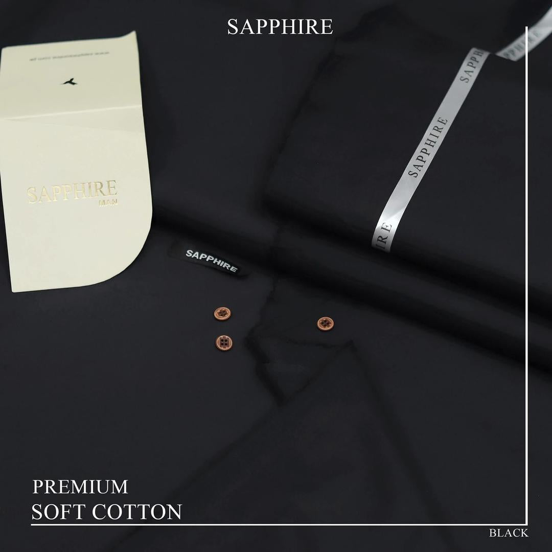 Men’s Unstitched Cotton Plain Suit