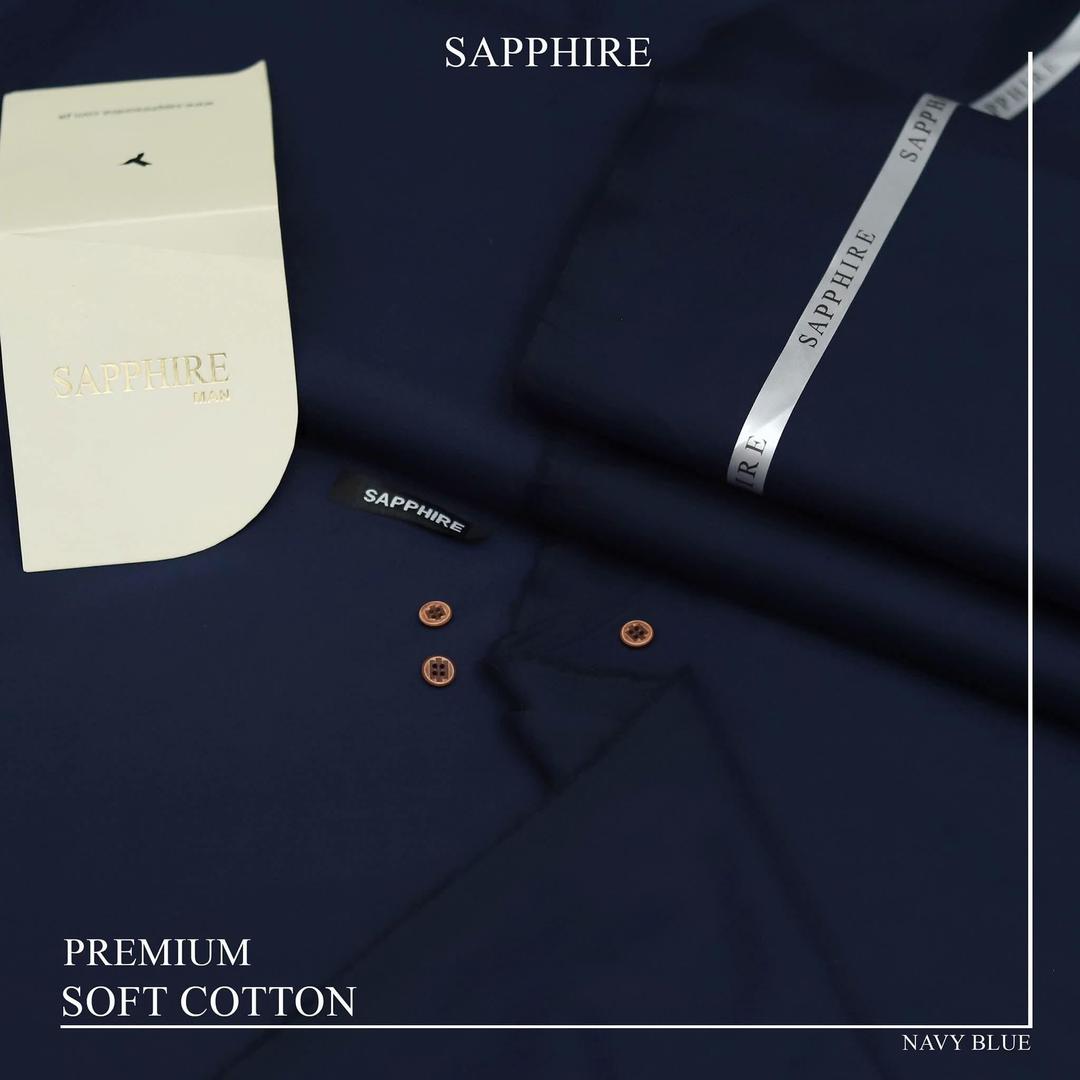 Men’s Unstitched Cotton Plain Suit