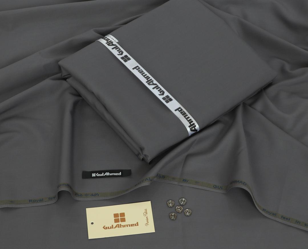 Men’s Unstitched Wool Plain Suit