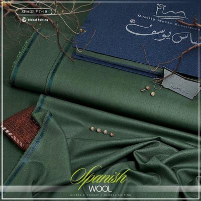Men’s Unstitched Wool Plain Suit
